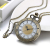JewelryWe Retro Taschenuhr Herren Vintage Römische Ziffern Analog Quarz Uhr mit Kette Umhängeuhr Pocket Watch Bronze - 5