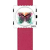 S.T.A.M.P.S. Stamps Uhr komplett - Zifferblatt Diamond Butterfly mit Lederarmband hot pink - 1