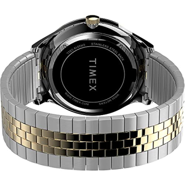 Timex Moderne Herren-Armbanduhr Easy Reader, 40 mm, Zweifarbig/Wei , Armband - 4